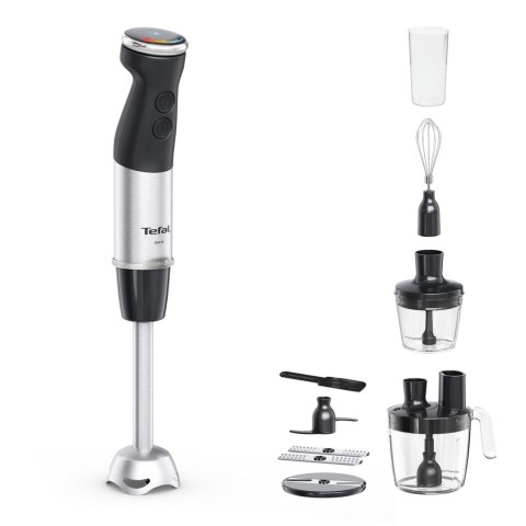 Tefal Quickchef+ HB67G830 blender 0,8 l Blender immersyjny 1000 W Czarny, Stal nierdzewna