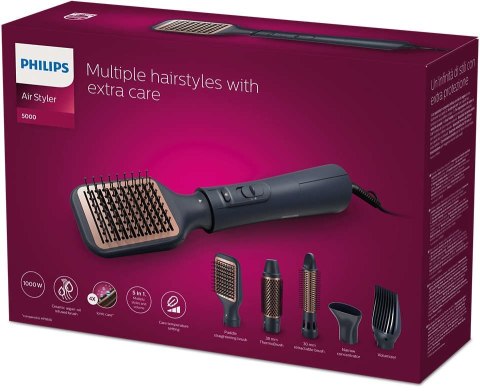 Philips 5000 series BHA530 Zestaw do stylizacji włosów Ciepły Czarny 1000 W 2 m