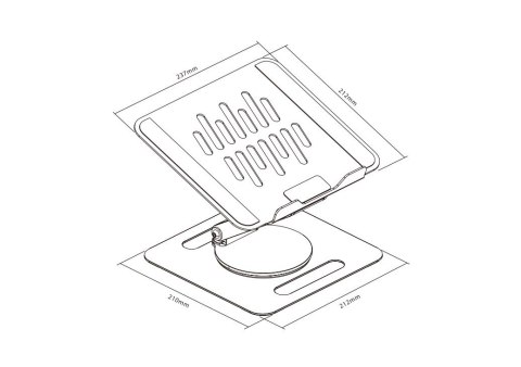 TB Podstawka stojak pod laptop/tablet TB-LPT2 do 15 cali 10kg