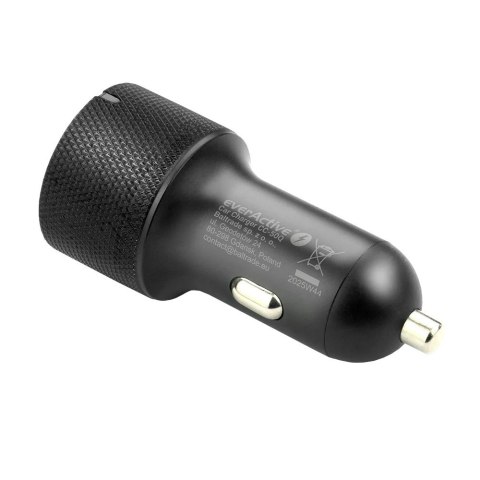 EverActive Ładowarka samochodowa CC-50Q QC3.0 75W 1X USB + 1X USB-C PD czarna