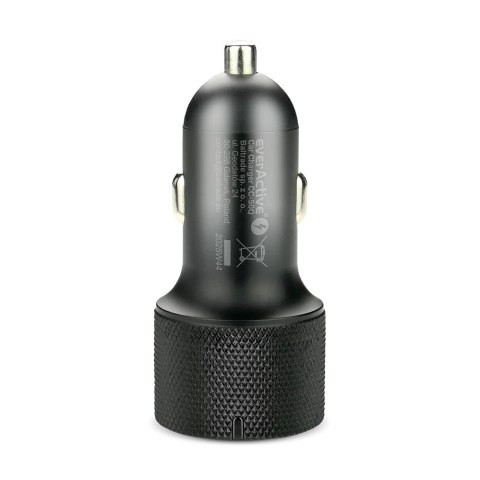 EverActive Ładowarka samochodowa CC-50Q QC3.0 75W 1X USB + 1X USB-C PD czarna