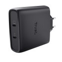 Trust Ładowarka MAXO GaN 100W 2x USB-C czarna