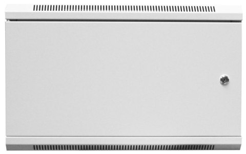 Szafa krosowa wisząca n/dz 19" 6U S/600 G/450 szary, drzwi metalowe, zdejmowane panele boczne