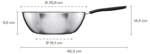 Patelnia wok fiskars functional form 28cm FISKARS