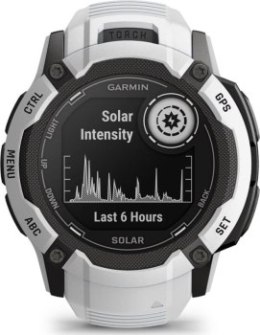 Garmin Instinct 2X Solar z czujnikiem tętna HRV Elevate (kamiennobiały / kamiennobiały pasek)