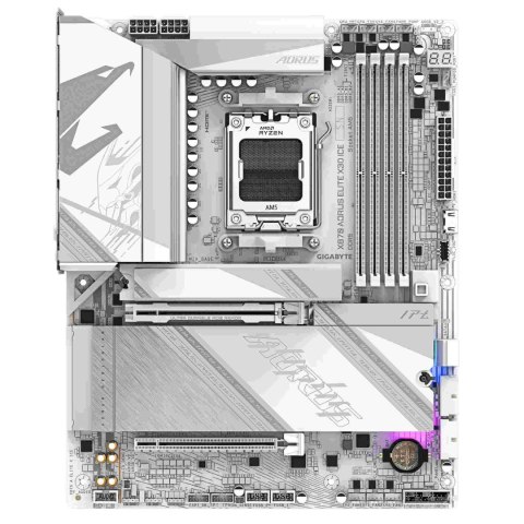 Płyta Gigabyte X870 A ELITE X ICE /AMD X870/DDR5/SATA3/M.2/USB4/PCIe5.0/WiFi/BT/AM5/ATX