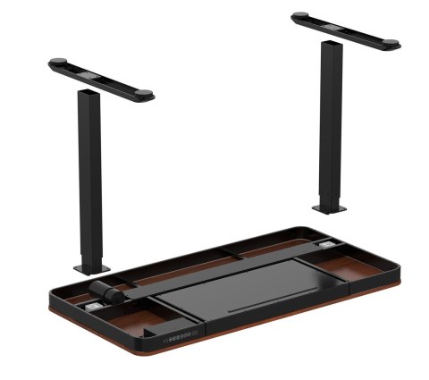 Activejet Biurko z elektryczną regulacją wysokości ET119W-C czarny/orzech. Wymiar blatu 140 x 70 cm.