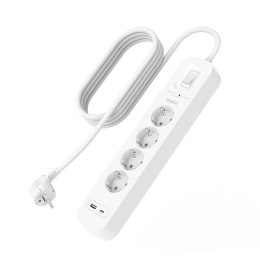 Belkin Listwa zasilająca SurgePlus 4x schuko 1xUSB-A 1xUSB-C 525J 2m