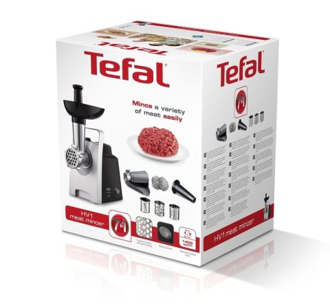 Tefal HV1 NE1098 maszynka do mielenia 1400 W Czarny, Srebrny