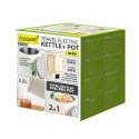 Feel-Maestro Czajnik elektryczny / garnek turystyczny 2w1 0,8l 600W MR-009-BEIGE