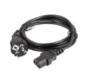 Lanberg Kabel zasilający CCE 7/7 - IEC 320 C13 2M VDE prosty czarny