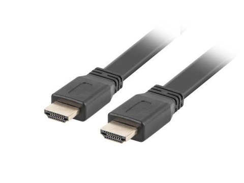 Kabel HDMI Lanberg M/M v2.0 1,8m czarny flat