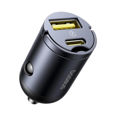 Ładowarka samochodowa z gniazdem USB QC4.0+ oraz USB-C PD 3.0 Baseus C00035001121-02 30W