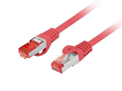 Patchcord Lanberg S/FTP kat.6 15m LSZH CU fluke passed czerwony