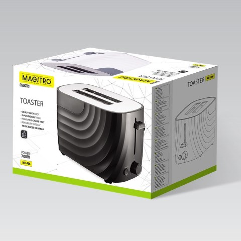 Toster 700W MR-706-BLACK MAESTRO