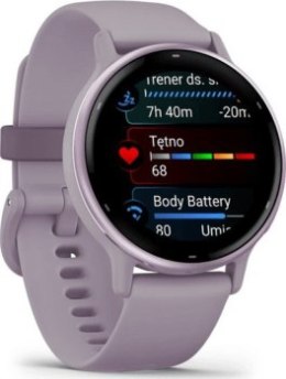 Garmin vivoactive 5 z czujnikiem tętna HRV Elevate Ox (orchideowa ramka / orchideowa koperta / orchideowy pasek)