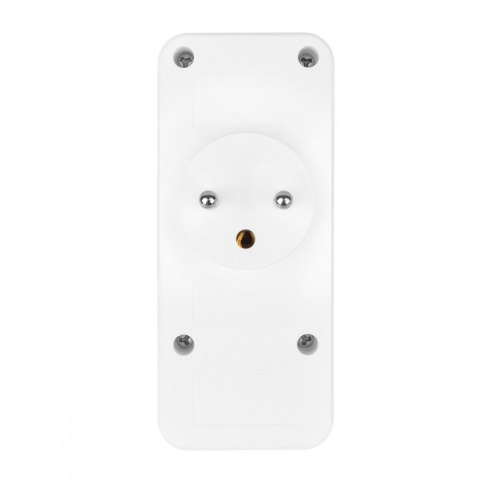 Maclean Rozdzielacz na 3 gniazda MCE248 F/W 2xUSB-A 2xUSB-C biały