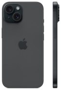 Smartfon Apple iPhone 15 256GB Black MTP63PX/A