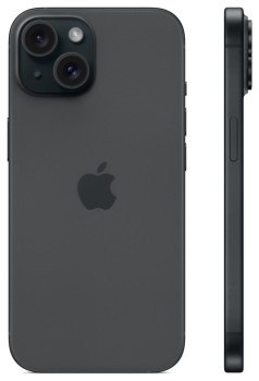 Smartfon Apple iPhone 15 256GB Black MTP63PX/A