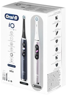 BRAUN ORAL-B SZCZOTECZKA ELEKTRYCZNA IO 9N ZESTAW DUO BLACK ONYX & ROSE QUARTZ