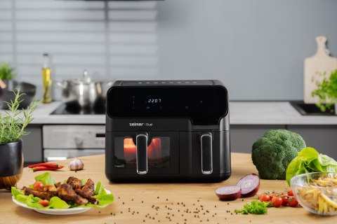 Frytkownica beztłuszczowa Air Fryer ZELMER ZAF900 5,5l Dual z podwójnym koszem