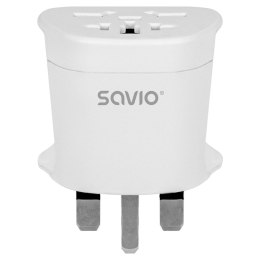 SAVIO ADAPTER PODRÓŻNY GNIAZDO GLOBALNE - WTYK UK AP-05