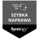Synology Serwer NAS DS225+ 2x0HDD J4125 2GB DDR4 1xGbE 1x2,5GbE 3Y