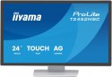 IIYAMA Monitor 24 cale T2452MSC-W1AG FHD,10PKT, POJ, IPS, HDMI, DP, 400cd, biały