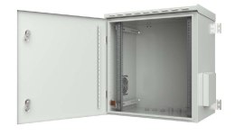 Szafa wisząca 12U Rack 19, IP55, pełne drzwi 600x450 szara