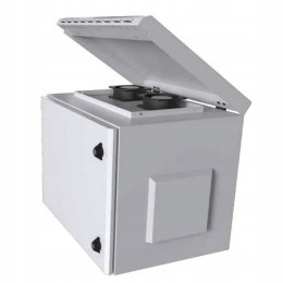 Szafa wisząca 12U Rack 19, IP55, pełne drzwi 600x450 szara