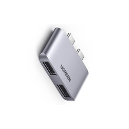 UGREEN Adapter UGREEN CM413, 2x USB-C do 2x USB 3.1 (szary) 10913