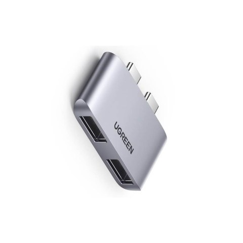 UGREEN Adapter UGREEN CM413, 2x USB-C do 2x USB 3.1 (szary) 10913