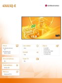 LG Electronics Monitor wielkoformatowy 43UL5Q-E 500cd/m2 UHD 24/7
