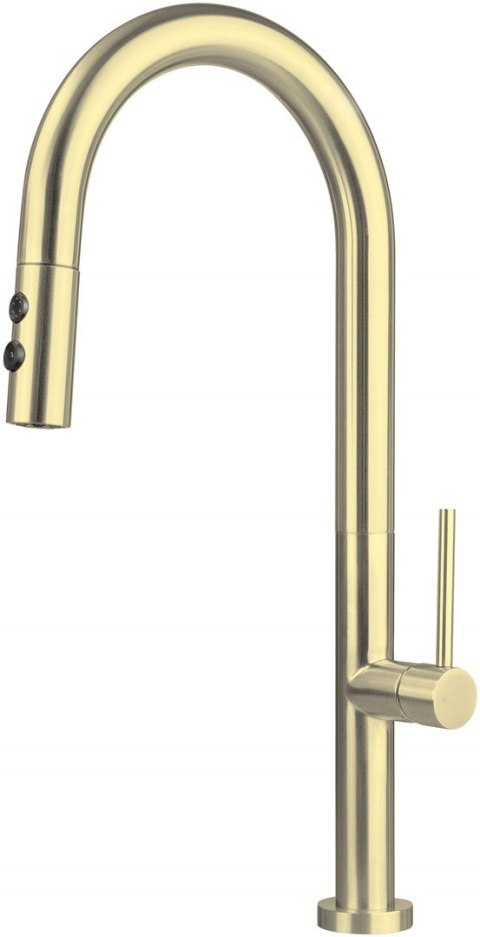 Bateria kuchenna z wyciąganą wylewką DEANTE OLFATO BQOR72M- 2 rodzaje strumienia (złota)