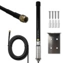 Qoltec Antena 4G LTE | 15dBi | dookólna | zewnętrzna | SMA | włókno szklane