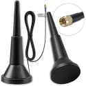 Qoltec Antena 4G LTE z podstawą magnetyczną | 5dBi | wewnętrzna | dookólna | 600-2700 MHz | SMA | 3m