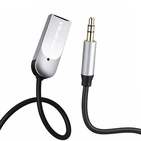 Qoltec Bezprzewodowy adapter odbiornik dźwięku Audio HiFi Home&Car | Bluetooth 6.0 | 2 x RCA | 1 x AUX MiniJack 3.5mm | USB | Mikrofon