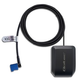 Qoltec Mobilna Antena GPS GLONASS z podstawą magnetyczną| dookólna | 28dBi | 50W | FAKRA
