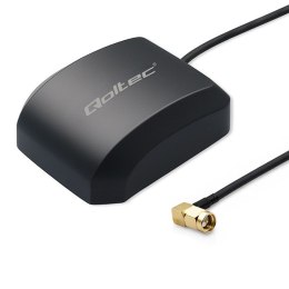 Qoltec Mobilna Antena GPS GLONASS z podstawą magnetyczną | dookólna | 28dBi | 50W | SMA RA