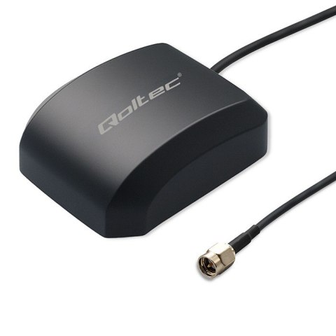 Qoltec Mobilna Antena GPS GLONASS z podstawą magnetyczną | dookólna | 28dBi | 50W | SMA