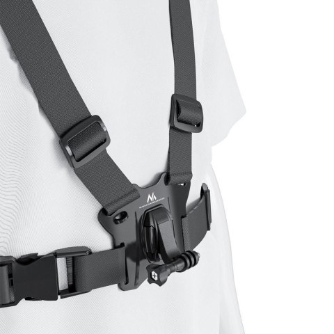 Szelki sportowe Maclean MC-294, uniwersalne, do telefonu, aparatu, kamer GoPro i innych, obrotowy uchwyt