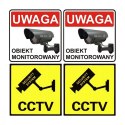 CEE Zestaw dwóch atrap kamer IR1800 WT białe, zasilanie 2xAA, ABS, diody IR LED