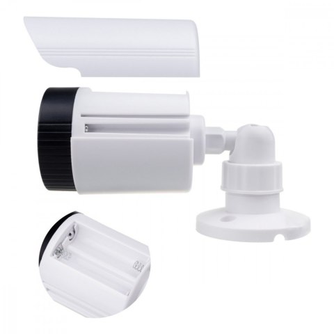 CEE Zestaw dwóch atrap kamer IR1800 WT białe, zasilanie 2xAA, ABS, diody IR LED