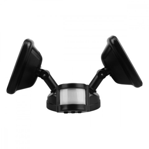 Maclean Ścienna lampa LED, czujnik PIR MCE524B 20W, 1500lm, IP65. neutral white 4000K, czarna