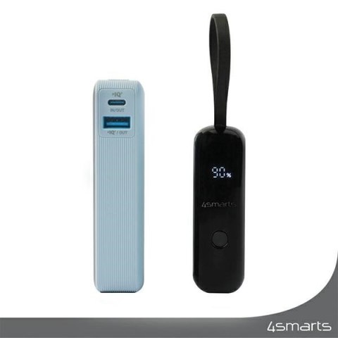4smarts Powerbank Pocket 30W 10000mAh wbudowany kabel USB-C 15cm