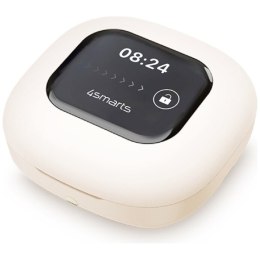 4smarts Słuchawki Bluetooth OWS tłumacz AI SkyBuds z ekranem Beżowe