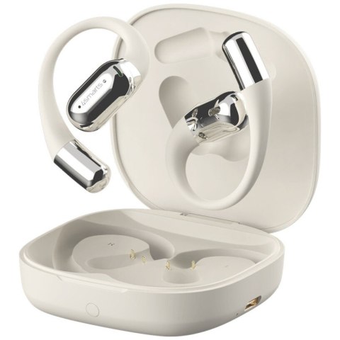 4smarts Słuchawki Bluetooth OWS tłumacz AI SkyBuds z ekranem Beżowe