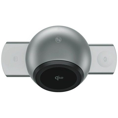 4smarts Stacja ładująca ChargeBot Sound Qi2 Szara
