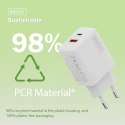 Digitus Ładowarka sieciowa 20W | 1x USB-C, 1x USB-A | PD 3.0, QC 3.0 | Biała