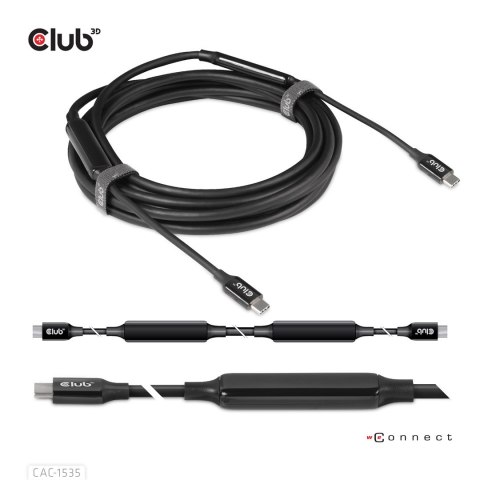 Kabel USB Club3D CAC-1535 (USB 3.2 Gen2 Type C